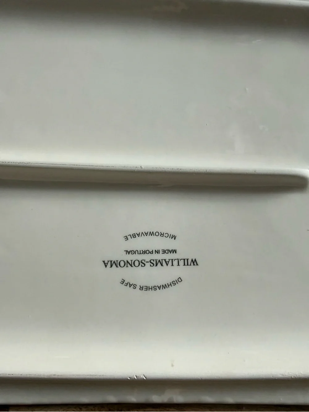 Williams Sonoma Beautiful White Ceramic Serving Platter